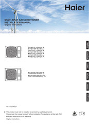 Haier 5U90S2SS3FA Manual De Instalación