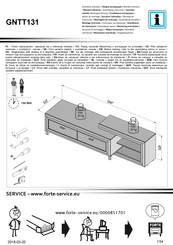 Forte GNTT131 Instrucciones De Montaje