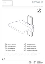 Pressalit R5520 Instrucciones De Montaje