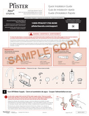 Pfister Alea GT529-AL Guía De Instalación Rápida