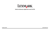 Lexmark Pro710 Serie Guía De Referencia Rápida