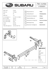 Subaru L105ESC001 Instrucciones De Montaje