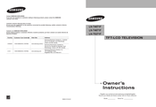 Samsung LN-T5271F Manual De Instrucciones