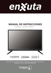 Enxuta LEDENX1224D1K Manual De Instrucciones