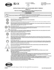 SIOUX IW1000MH-5S Instrucciones Y Lista De Piezas