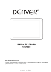 Denver Electronics TAQ-10285 Manual De Instrucciones