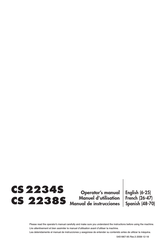 Jonsered CS 2234S Manual Del Usuario