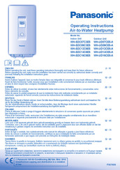 Panasonic WH-SDC07C3E5 Manual De Instrucciones