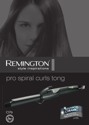 Remington pro spiral curls tong CI76 Manual De Instrucciones