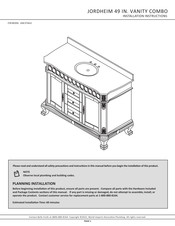 Belle JORDHEIM 49 IN. VANITY COMBO JHACVT4922 Instrucciones De Instalación