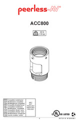 peerless-AV ACC800 Manual De Instrucciones