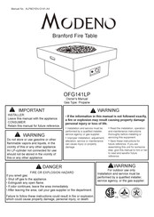 MODENO OFG141LP Manual Del Propietário