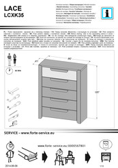 Forte LACE LCXK35 Instrucciones De Montaje