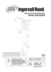 Ingersoll Rand IR25BS Operación Y Mantenimiento