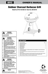 Backyard Grill CBC1641W Manual Del Propietário