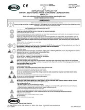 SIOUX SNR10A Serie Manual De Instrucciones