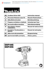 Makita DDF446 Manual De Instrucciones