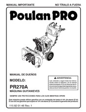 Poulan Pro PR270A Manual De Dueño