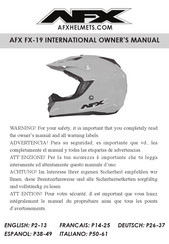 AFX FX-19 Manual Del Propietário