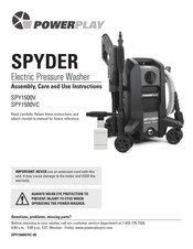 Powerplay SPYDER SPY1500V Instrucciones De Montaje, Cuidado Y Uso