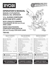 Ryobi TSS102L Manual Del Operador