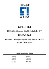 Level One GEP-1061 Guia De Inicio Rapido