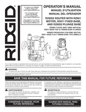 RIDGID R29302 Manual Del Operador