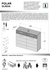 Forte POLAR OLRD34 Instrucciones De Montaje