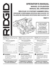 RIDGID R86711 Manual Del Operador