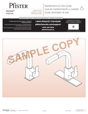 Pfister Vorena F534-7VO Guía De Mantenimiento Y Cuidado