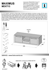 Forte MAXIMUS MDXT13 Instrucciones De Montaje