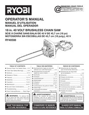 Ryobi RY40508 Manual Del Operador