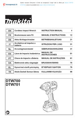 Makita DTW700Z Manual De Instrucciones