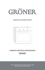 Gröner QH60I Manual De Instrucciones