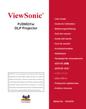 ViewSonic PJD6531w Guia Del Usuario