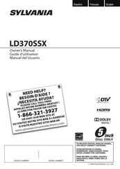 Sylvania LD370SSX Manual Del Usuario