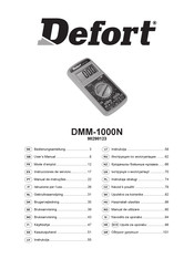 Defort DMM-1000N Instrucciones De Servicio