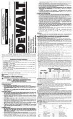 DeWalt D25899 Manual Del Usuario