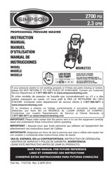 Simpson MSVK2723 Manual De Instrucciones