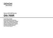 Denon Professional DN-700R Guía De Configuración Rápida