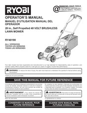 Ryobi RY40190 Manual Del Operador