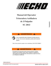 Echo SC-3013 Manual Del Operador