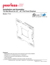 peerless-AV PT632 Instalación Y Ensamblaje