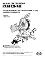 Craftsman 315.212340 Manual Del Operador