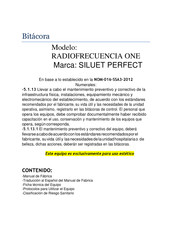 Siluet Perfect RADIOFRECUENCIA ONE Manual De Usuario