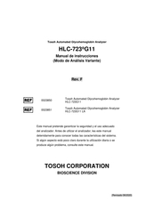 Tosoh HLC-723 G11 Manual De Instrucciones