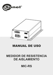 Sonel MIC-RS Manual De Uso