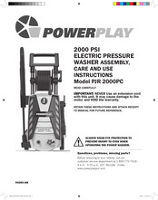 Powerplay PJR 2000PC Instrucciones De Montaje, Cuidado Y Uso