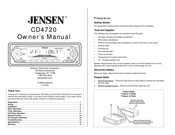 Jensen CD4720 Manual Del Propietário