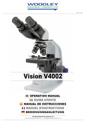 Woodley Equipment Vision V4002 Manual De Instrucciones